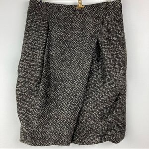 PAUW Amsterdam 100% Silk Snakeskin Print Short Bubble Pencil Skirt — Size 8